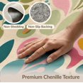 thumbnail image 6 of ODIKA 3'x5' Washable Area Rug Multicolor Floral Abstract Design Vibrant Botanical Motif with Modern Flair for Hallway, Laundry Room, Non-Slip, Flatweave, Easy Care, 6 of 7