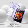 thumbnail image 3 of for Samsung Galaxy Z Fold 6 Case with Camera Cover, for Samsung Z Fold 6 Case Crystal Clear & Not-Yellowing Slim Miltary Shockproof Protective Phone Case for Galaxy Z Fold 6, Purple, 3 of 6