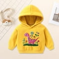 thumbnail image 2 of Zshosam Boys Hoodie Hoodies for Teen Boys Cute Print Pullover Long Sleeve Trendy Casual Kids Clothes Size 3T 4T,(Yellow 3-4 Years), 2 of 7