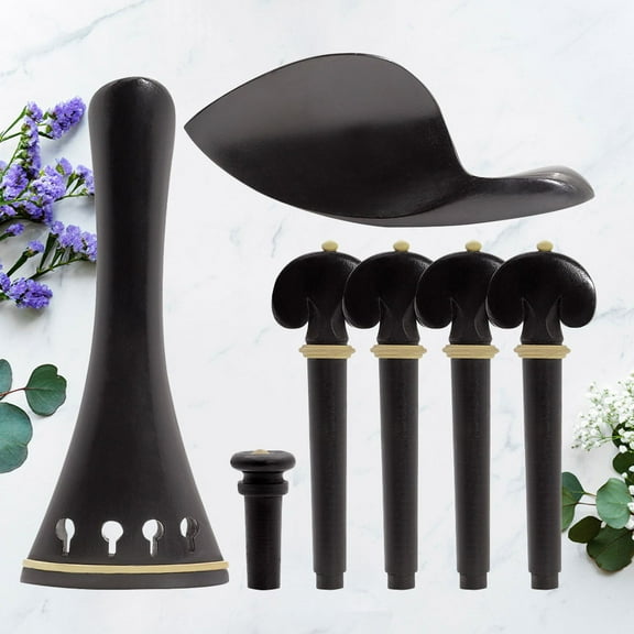 PAMINGONO 1 Set Violin Endpin Accessories Synthetic Material Square Shape For Music Practice Comfortable Chinrest