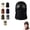 Black, variant on Ribbed Knit Balaclava Beanie with Goggle-Style Eye Panels, Unisex Winter Hat, Full Coverage for Head, Ears, Face & Neck, Ideal for Cold Weather Activities，Grey