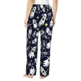 thumbnail image 2 of Halloween Pajama Pants Women, print_with_good_ghosts_on_a_blue_background_pattern_for_holiday_day_of_the_dead_halloween_textiles_background_postcards_01 Halloween Costumes Sweatpants Soft Sleep Lounge Pants, Casual PJ Bottoms Pants with Pockets, 2 of 7