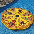 thumbnail image 3 of Inflation Swim Pizza Bed Reusable Swimming Pool Lounge Pad for Indoor Pool, 3 of 5