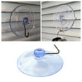 thumbnail image 2 of 1 Set Practical Suction Hook Widely Use PVC Transparent Clear Sucker Hanger for Daily, 2 of 11