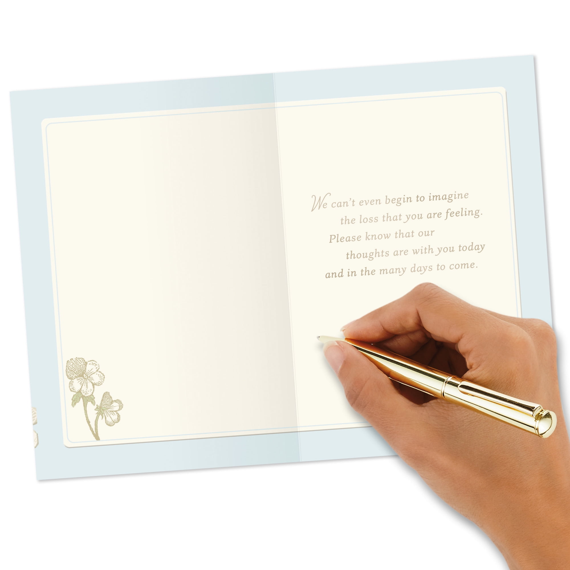 Hallmark Sympathy Card From Us (Our Thoughts Are Always With You)