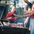 thumbnail image 7 of Impresserve 8.5" Disposable Plastic Silver Serving Tongs - 12 Count, 7 of 7