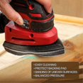 thumbnail image 3 of 5 Pack Mouse Sanding Interface Pad Hook and Loop, Triangle Sanding Pad with 5 Holes, Mouse Sander S, 3 of 5