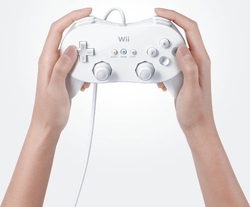 matar de ahora en adelante seda Wii Classic Controller Pro - White - Walmart.com
