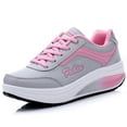 thumbnail image 3 of BONIXOOM Platform Sneakers for Women Running Shoes for Women Running Shoes Running Slip-On Sneakers Pink 2024 Summer Clearance Size 9, 3 of 7
