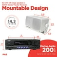 thumbnail image 5 of PYLE PLMR24 3.5" 200W Outdoor Speakers 4pk & PT260A 200W Stereo Theater Receiver, 5 of 13