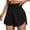 Black, variant on Women's Shorts Ladies Running Quick Dry Workout Elastic Waist Yoga Sports Short Pants Black L