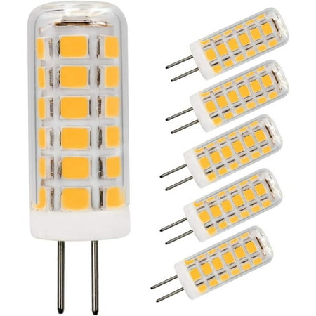 

Dimmable G4 LED Light Bulbs G4 Bi-Pin Base Lamps AC120V(Do Not Fit 12V Low Voltage) 2.5W(25W Equivalent) 260 Lumen Warm White 3000K for Home Lighting Landscape Light Ceiling Lights Chandelier 6-Pack