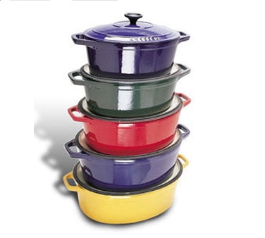 World Cuisine Mini White Rectangular Dutch Oven W //Lid 5 X 3 1//2 X H 1 3//4