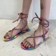 thumbnail image 1 of Sandalias Mujer Zapatillas planas Punta abierta Rhinestone Cómodos zapatos de playa Flip Flop Wmkox8yii shjk1911, 1 of 9