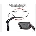 thumbnail image 2 of Bicycle Rear View Mirror, Bicycle Handlebar Right/Left Rating Rear View 180 Rotating Mirror for Mountain Road Bikes, 2 of 4