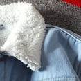 thumbnail image 6 of Fgnfyis Mens Jacket Fashion Lined Denim Jacket Winter Warm Trucker Coat Casual Outerwear Winter Coats for Men Light Blue XL, 6 of 9