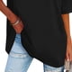 thumbnail image 3 of Blusa moderna con hombros caídos y estampado de letras para un estilo informal y elegante, camiseta holgada de cuello redondo para mujer en color negro M, 3 of 5