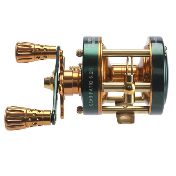 MixMart High Heavy Duty Metal Baitcaster Trolling Reel cast Reel Premium for Catfish Supplies Sea Fishing Bass Flatfish 12cm