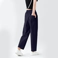 thumbnail image 5 of hoksml Girls Barrel Pants, UPF 50+ Elastic Waist Kids Back to School Water Resistant Trousers with Pockets, 5 of 6