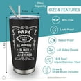 thumbnail image 2 of Regalos Para Papa, Regalos Para Papá En EspañOl, Mexican Dad Christmas Gifts, Regalos Para Papa De CumpleañOs, El Mejor Papa Del, Gifts For Dad Spanish, Papá Tumbler 20 Oz, 2 of 6