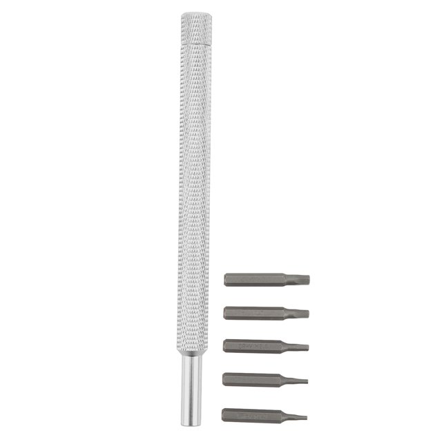 Juego de destornilladores de cabeza hexagonal RC modelo de coche herramienta de reparación de aviones 1,3 1,5 2,0 2,5 3,0 mm cambio rápido plateado