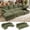 Corduroy Green, variant on BedLuxury 104" Large Modular Sectional Sleeper Sofa with Pull Out Bed, USB Charging & Storage Ottoman, U Shaped Couch for Living Room, Chenille Beige