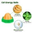 thumbnail image 2 of Juego de 6 juguetes Cat Energy Ball Toys Potaroma con hierba gatera para gatos, 2 of 6