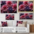 thumbnail image 4 of Designart "Majestic Dahlia in Pink I" Floral Floater Framed Wall Art Living Room, 4 of 7