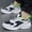 Green, variant on Mens Sneakers Mesh Comfortable and Breathable Running Shoes Non-Slip Wear-Resistant Shock Absorption Suitable for Various Indoor and Outdoor Sports (12.5, White)