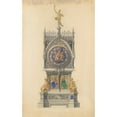 thumbnail image 3 of Lucien Falize 13x18 Black Modern Framed Museum Art Print Titled - Design for Enameled Clock (ca. 1882), 3 of 5