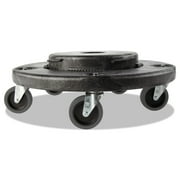 Rubbermaid Brute Quiet Dolly 250lb Capacity 18 1/4 dia. x 6 5/8h Black 264043BLA