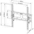 thumbnail image 3 of Techly Support Mural Inclinable pour TV - 23-55 Po, jusqu'à 60kg, 3 of 4