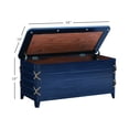 thumbnail image 3 of Linon Home Decor Harding Rope Cedar Chest Blue, 3 of 5