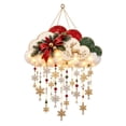 thumbnail image 2 of Christmas Holiday Cloud Wind Chime Wall Ornament, 3D Illuminated Cloud Wall Sign, Hanging Snowflake & Pinecone Accent Wall Decor for Indoor Holiday Display, 2 of 8