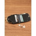 thumbnail image 4 of RFID Vintage-Style Coin Purse, Genuine Leather, Black, 4 of 5