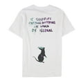 thumbnail image 2 of Elevenparis Mens If Graffiti Changed Anything Graphic T-Shirt, White, X-Large, 2 of 5