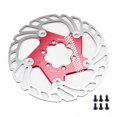 thumbnail image 3 of Rotor De Freno De Bicicleta De Montaña Rotor De Freno De Disipación De Calor Hueco Disco Flotante Grueso Disco De Cinco Clavos Con Hebilla Flotante De Acero Inoxidable 1 Pieza Kearding OD010802-02, 3 of 7