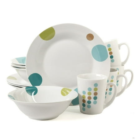 Gibson Home Retro Specks 12 Pc. Dinnerware Set