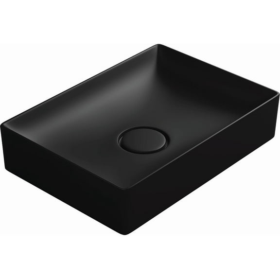 Vision 6050 Vessel Bathroom Sink in Matte Black