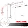 thumbnail image 3 of ADVANING 11' x 10' Manual Free Standing Retractable Patio Awning, Multiple Colors, 3 of 11