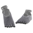 thumbnail image 3 of Calcetines de Yoga de algodón antideslizantes para mujer, calcetines de ventilación para mujer, calcetines de Pilates para baile gris oscuro jinwen Calcetines de entrenamiento de baile, 3 of 7