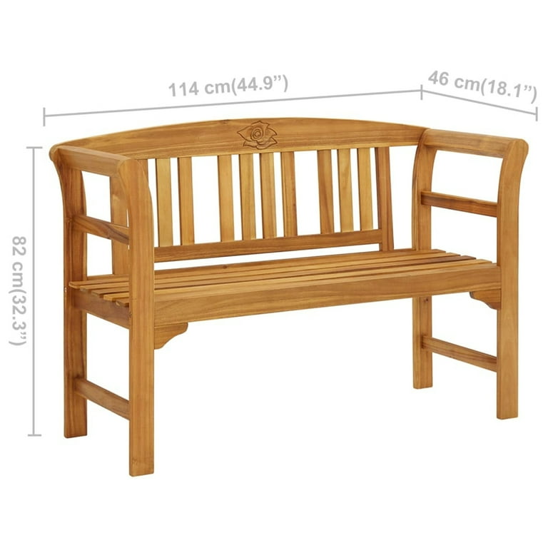 Curved oak garden bench hot sale