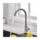 thumbnail image 1 of Grifo monomando de cocina de agua fría, giratorio 360°, grifo monomando para fregadero de cocina, acero inoxidable, 1 of 1