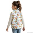 thumbnail image 4 of Psesaysky Cartoon Capybara & Axolotl Sleeveless Fleece Jacket Soft with Lightweight Polyester Kids Zip Up Vest for Daily Life Spring, 4 of 9