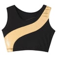 thumbnail image 4 of iiniim Girls Metallic Crop Top with Mini Skirt Ballet Dance Jazz Hip Hop Performance Competition Gold 10, 4 of 7