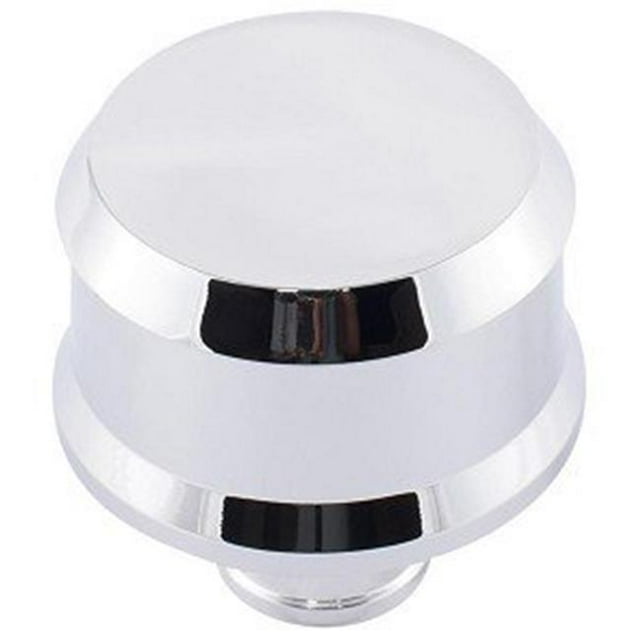 141851 2.5 in. Round Crankcase Breather Cap - Silver
