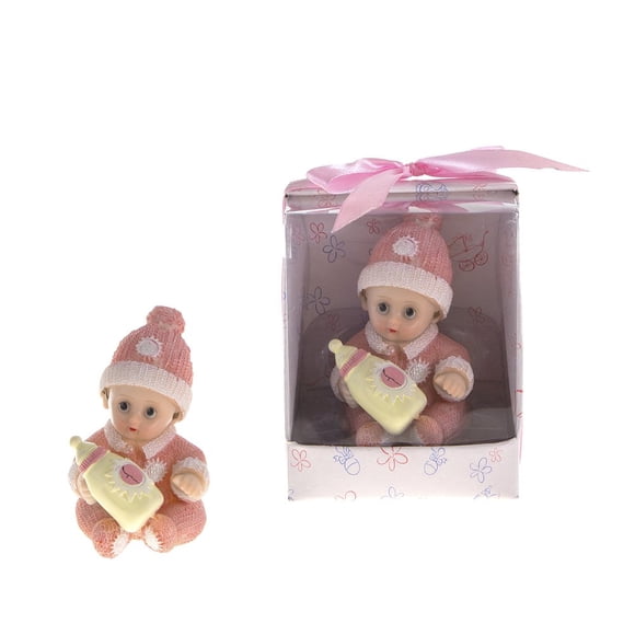 Set de 12 recuerdos rosa de invierno para bebé Lunaura