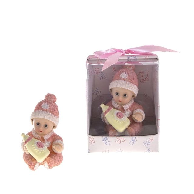Set de 12 recuerdos rosa de invierno para bebé Lunaura
