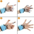 thumbnail image 4 of SPOCAX 40 Lb Finger Strengthener,Guitar Finger Exerciser,Hand Splints for Straightening Fingers,Finger Extensor Bands,Handgrip Strength Trainer,Blue, 4 of 6