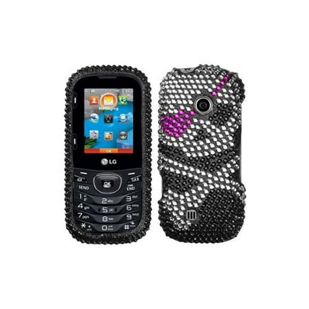 Insten Skull Diamante Case for LG: VN251 (Cosmos 2), VN251S (Cosmos 3)